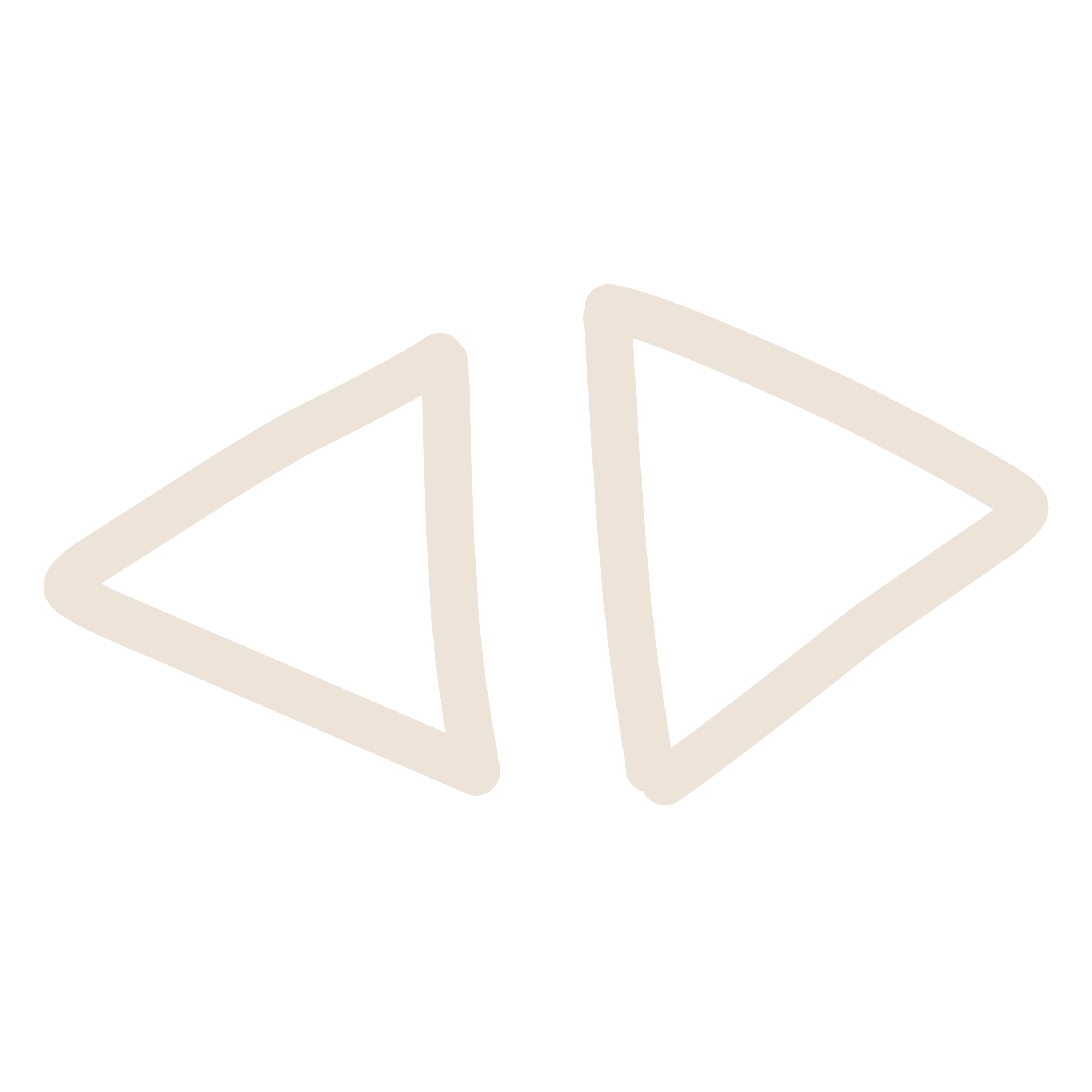 A wireframe drawing of a 3D cube with beveled edges, viewed from an angle.