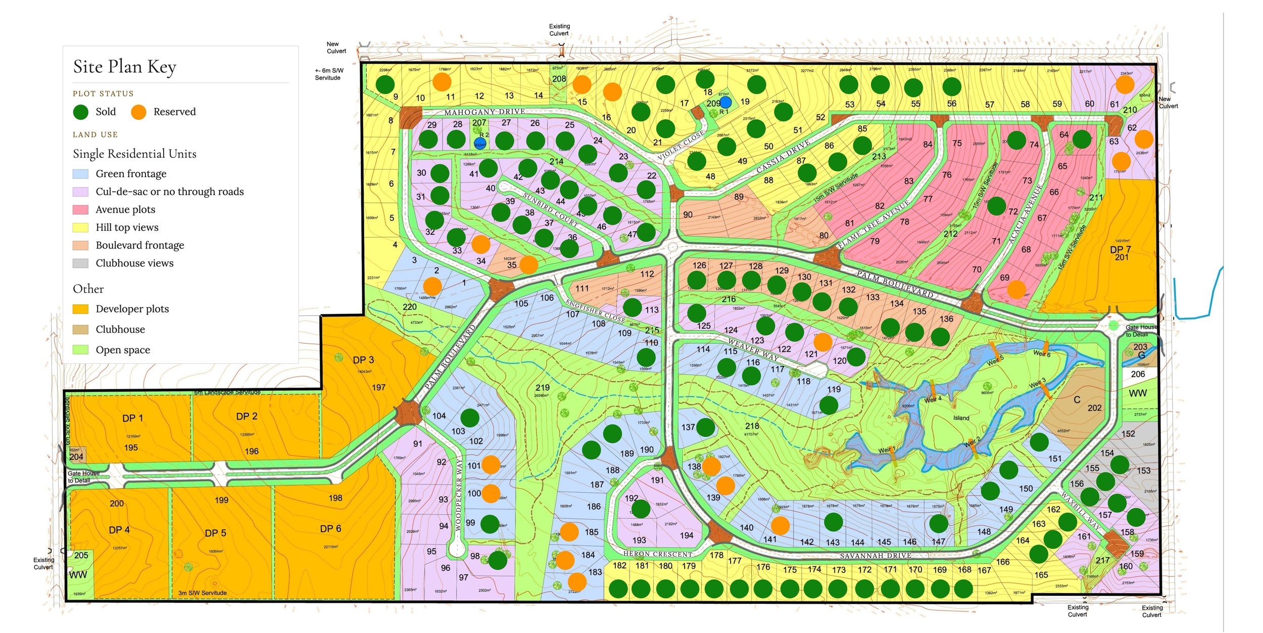 Lion's Hill sales map