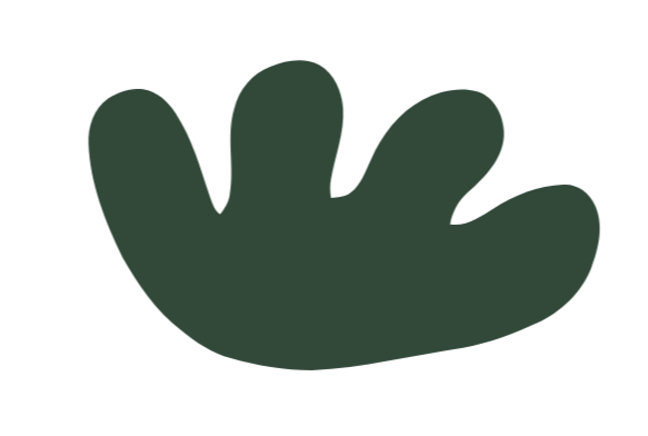 Silhouette of a stylized green hand with four fingers, placed against a white background.