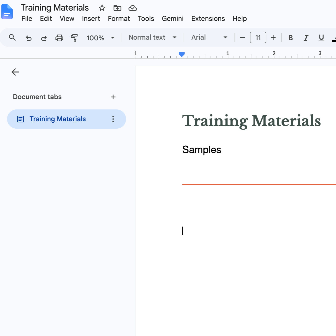 Training Materials