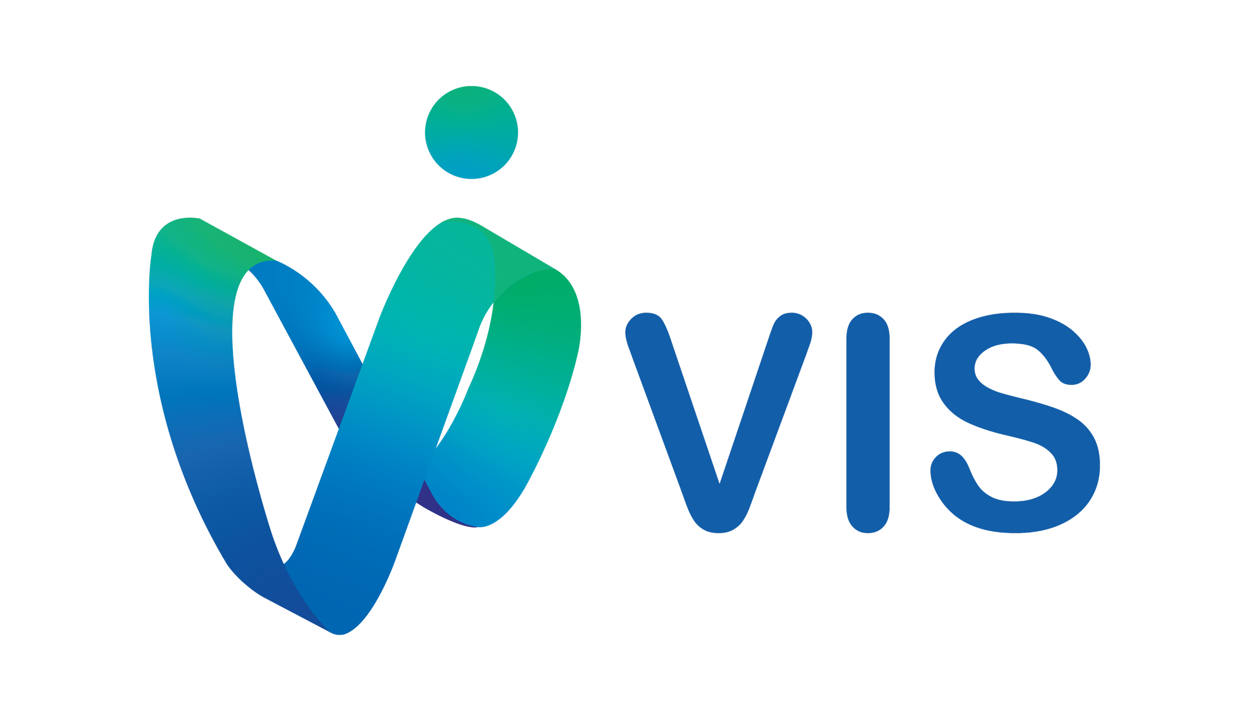 VIS Consulting logo with stylised 'V' in green and blue gradient, and the word 'VIS' in blue text to the right.
