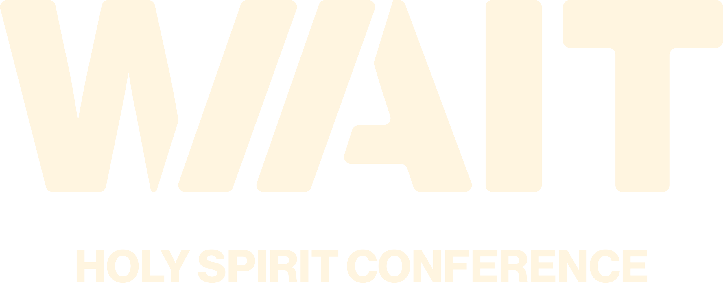 WALT Holy Spirit Conference logo in cream lettering on a black background