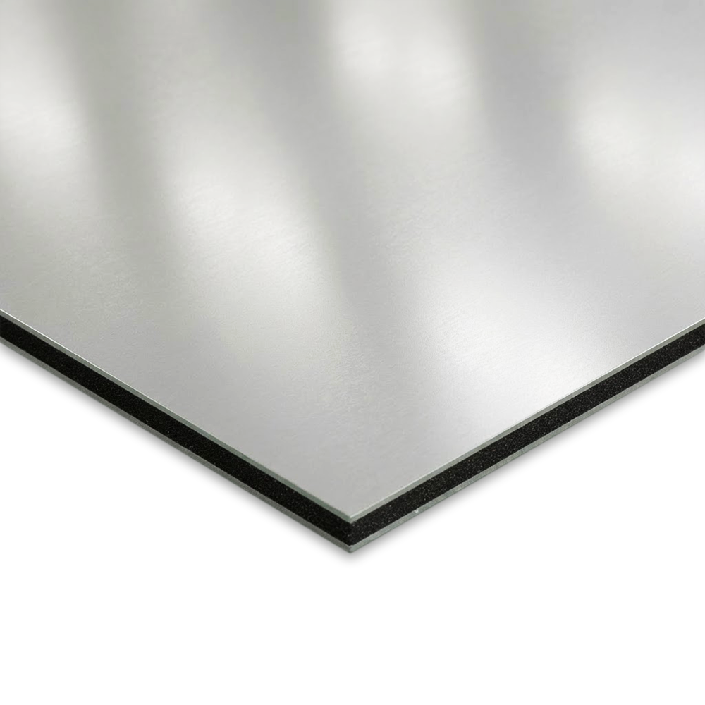 ALUCOBOND PLUS Natural anodized aluminiumkompositpanel för fasad och skyltapplikationer