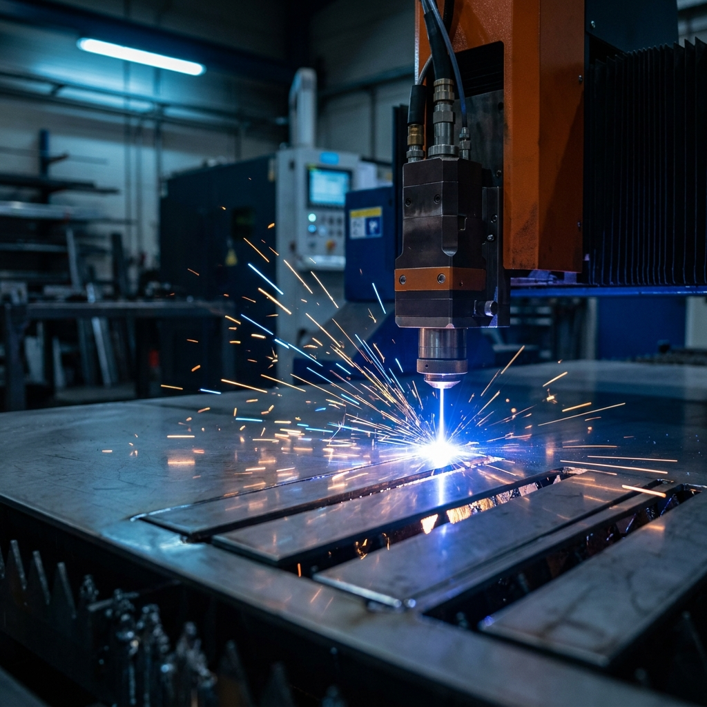Fiberlaser skär plattjärn rostfritt hos Scandcut
