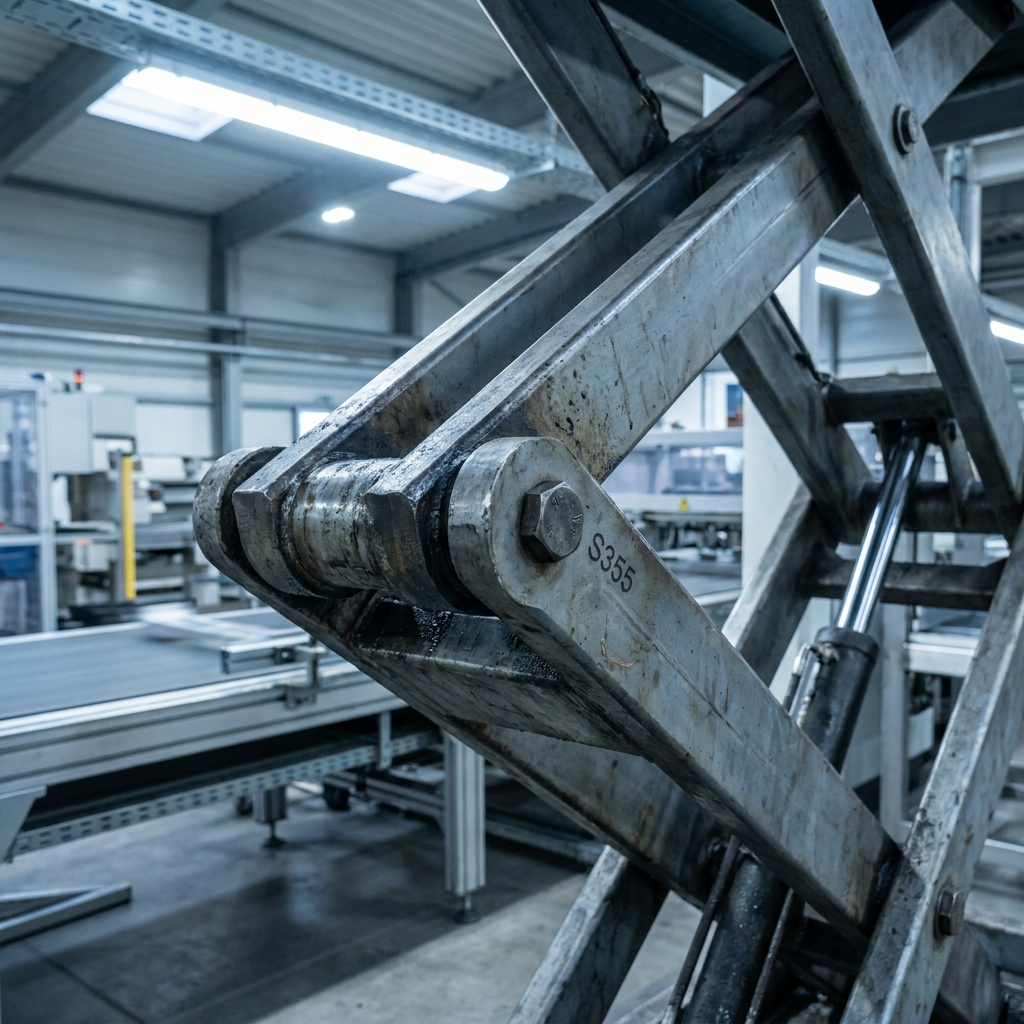 Stål-arm monterad på industriell lyftutrustning, Scandcut