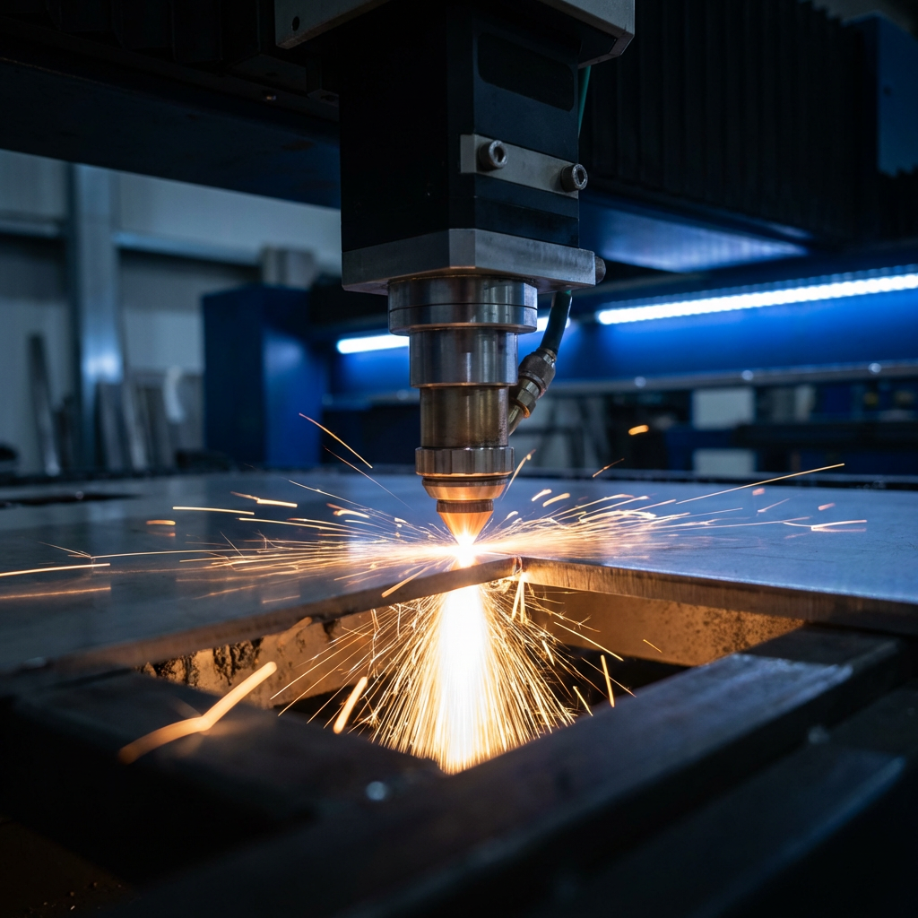 Fiberlaser skär syrafast rostfritt 1.4404 på mått hos Scandcut