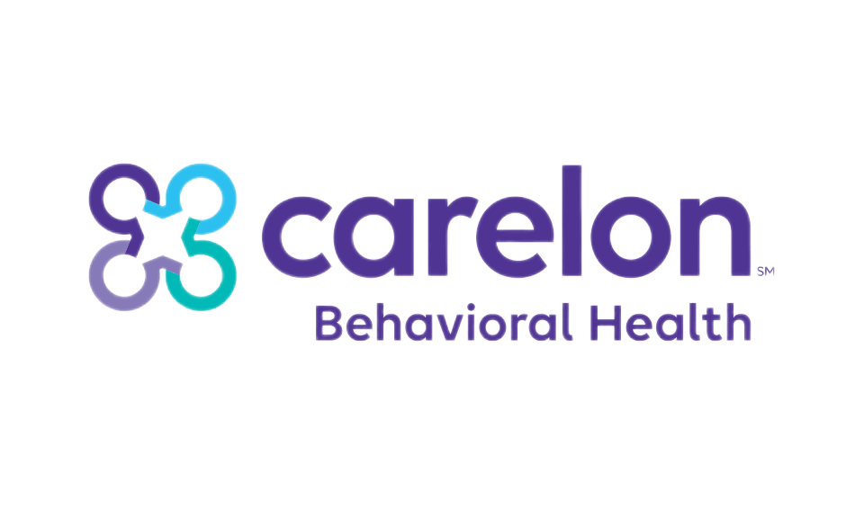 Carelon Behavioral Health logo in purple and teal