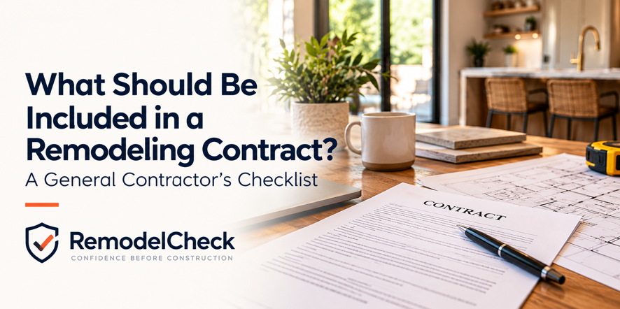 What Should Be Included in a Remodeling Contract?