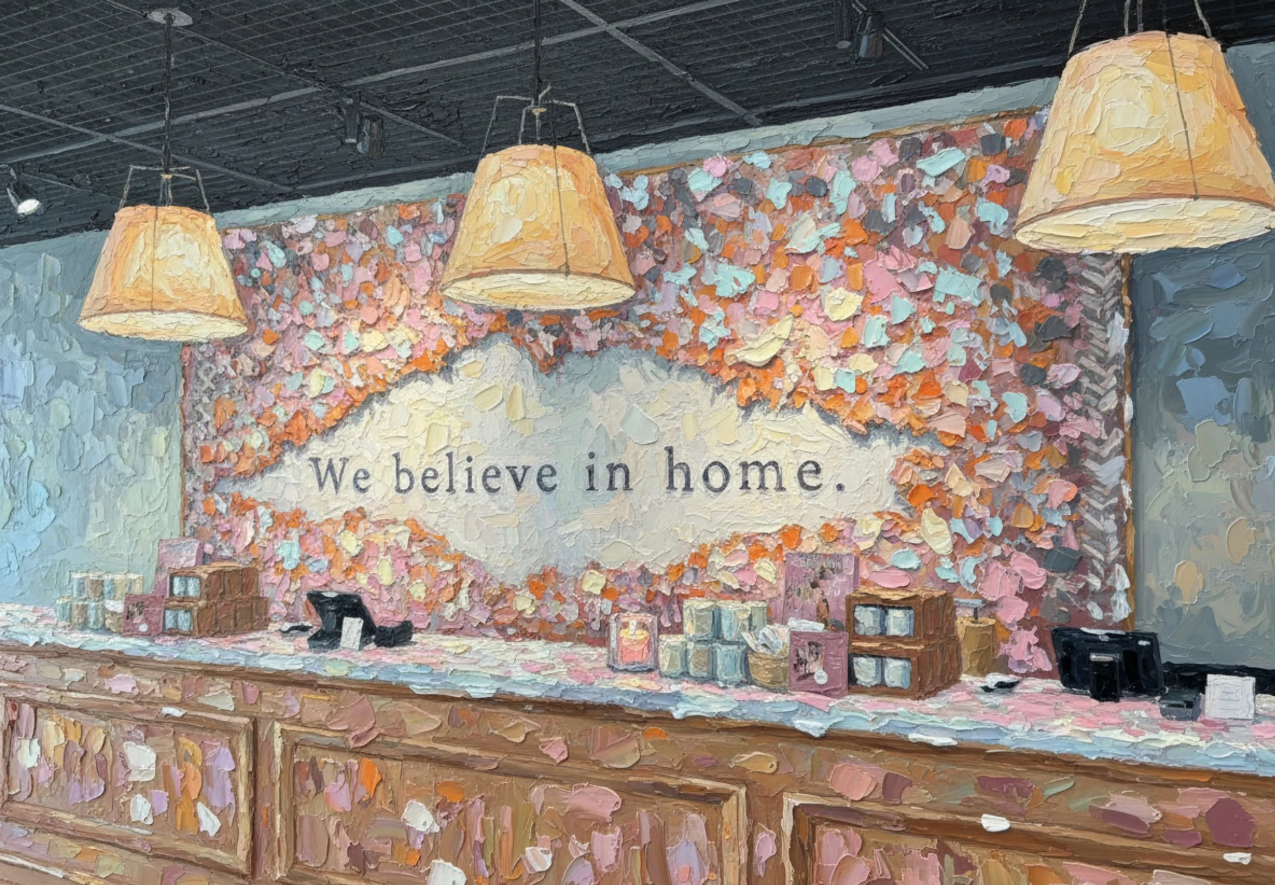 we believe in home sign at magnolia home in waco, tx