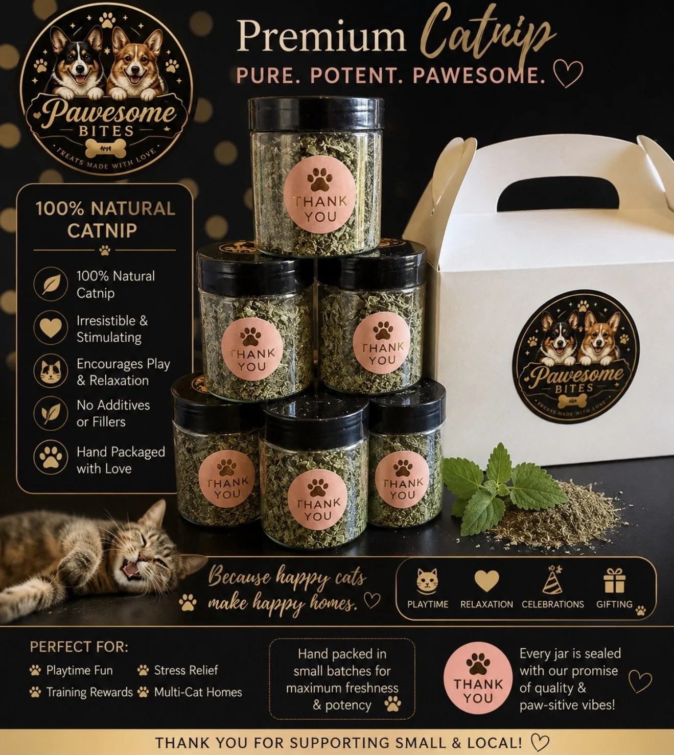 🐱 4 oz Premium Catnip