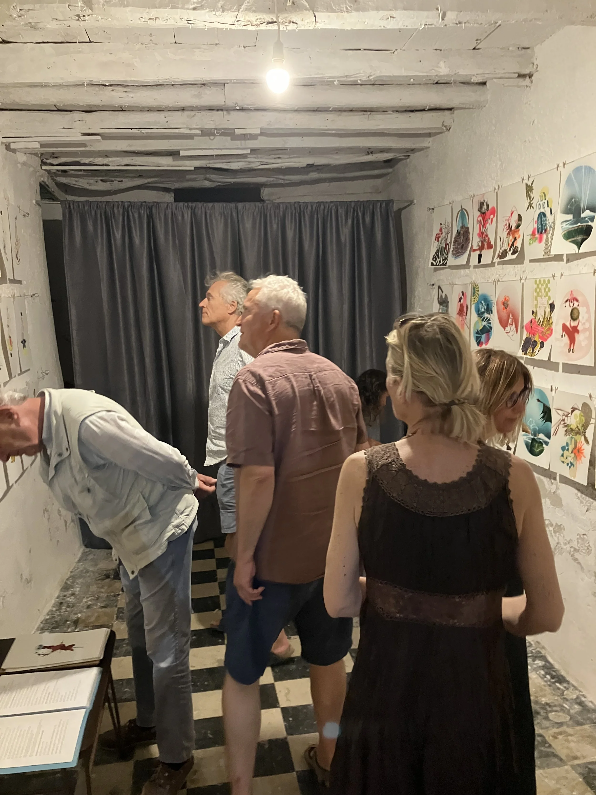 Vernissage de l'exposition "424 Days" île de Leros Grèce 2026.