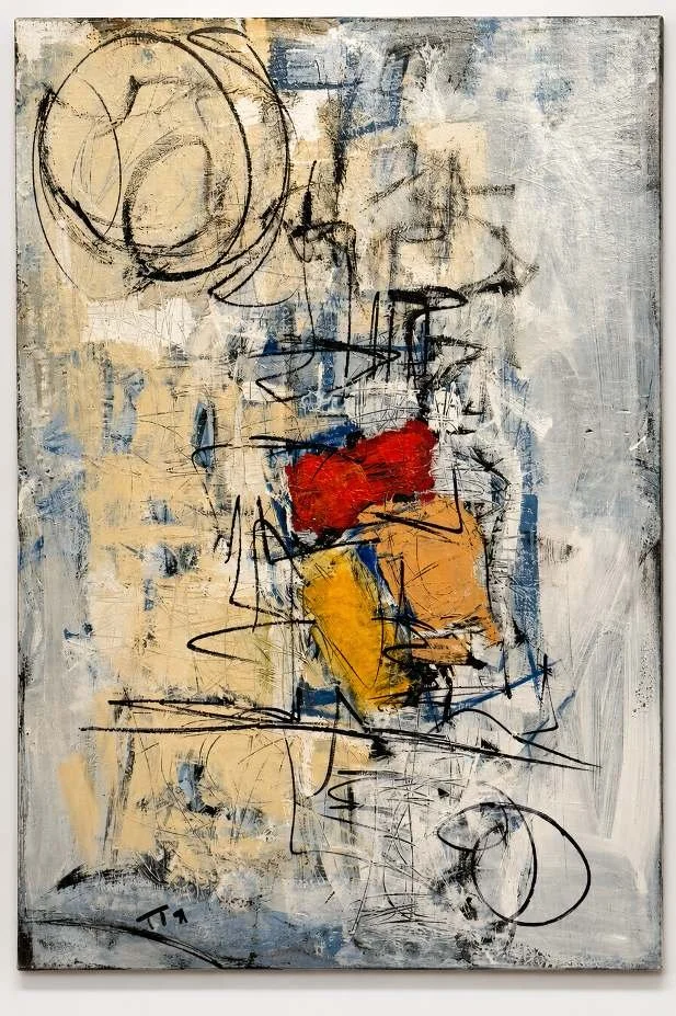  Holding the Center  Mixed media on canvas 48 by 36 inches