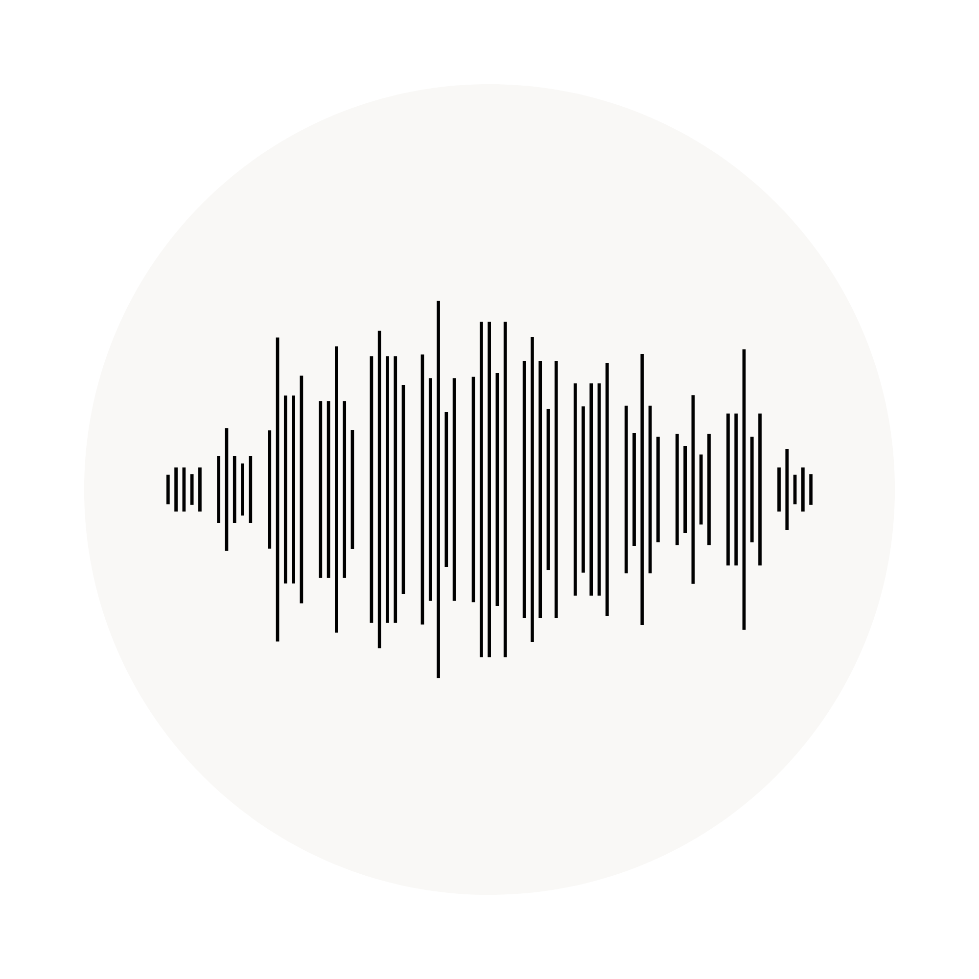 Une visualisation graphique représentant une courbe en forme de neurotransmetteur ou de signal chimique. La courbe est composée de lignes fines verticales de taille variable, disposées en arc dans un fond clair.