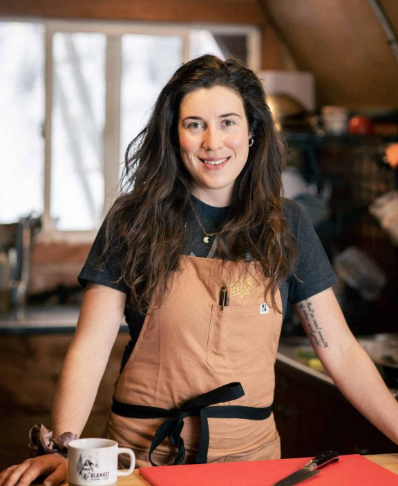 Portrait of Revelstoke Private Celine Lussier for ski lodge group stays.