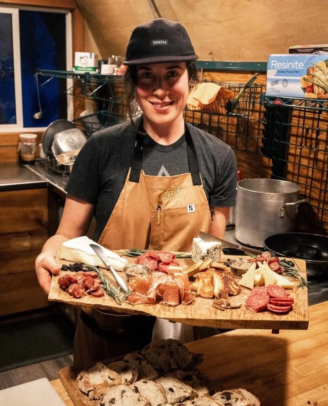 Celine Lussier, founder of Revelstoke Private Chef catering at a lodge.