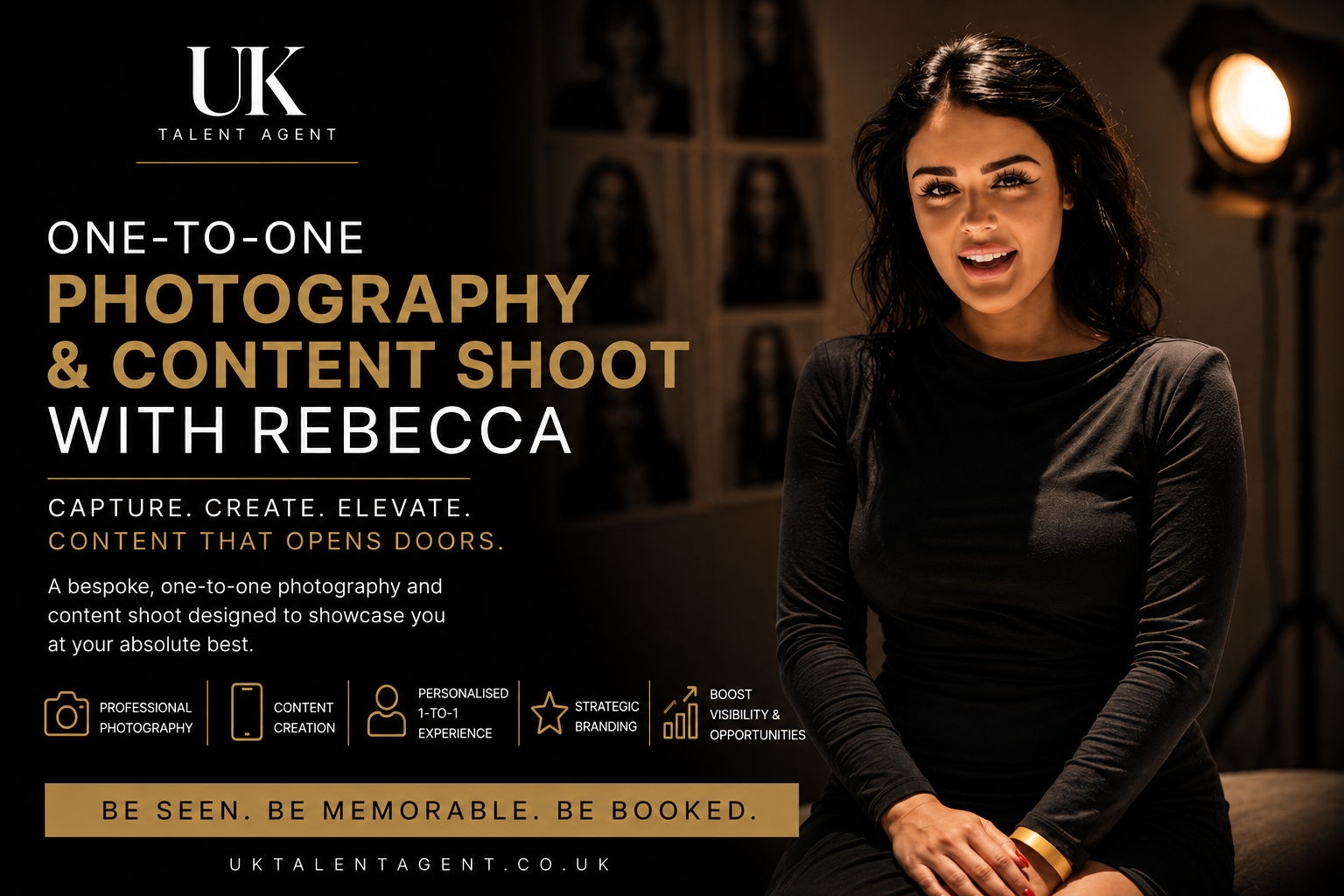 1:1 Content & Photography Experience With Rebecca/ UK Talent Agent