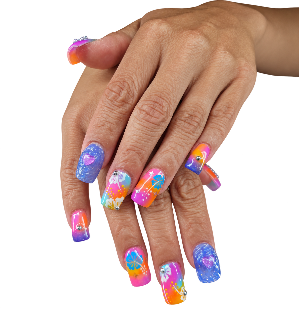 Custom nail art by Magpie Nail Collective in the San Francisco Bay Area.