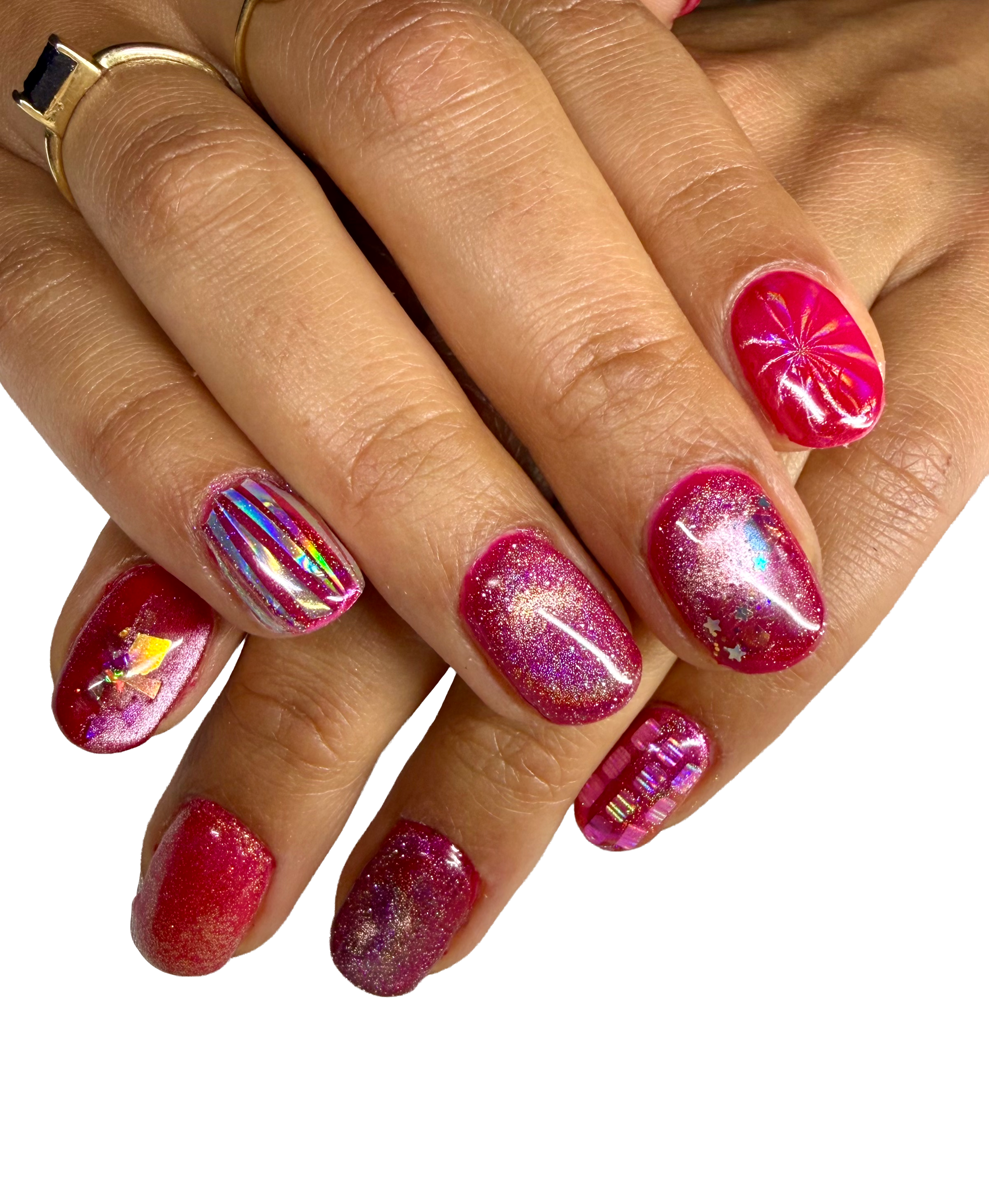 Custom nail art by Magpie Nail Collective in the San Francisco Bay Area.