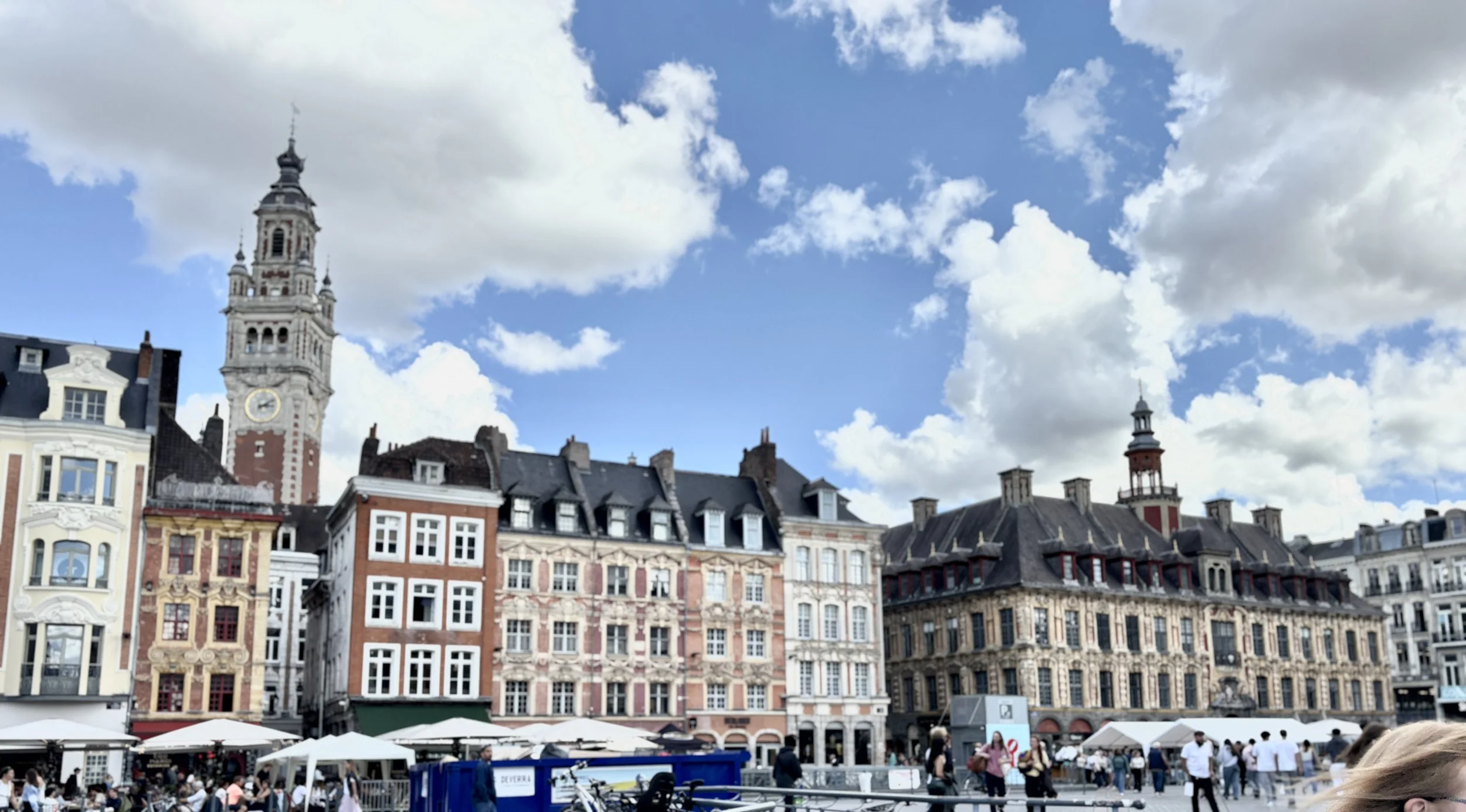 Flemish architecture in Lille in the Hauts de France region of France