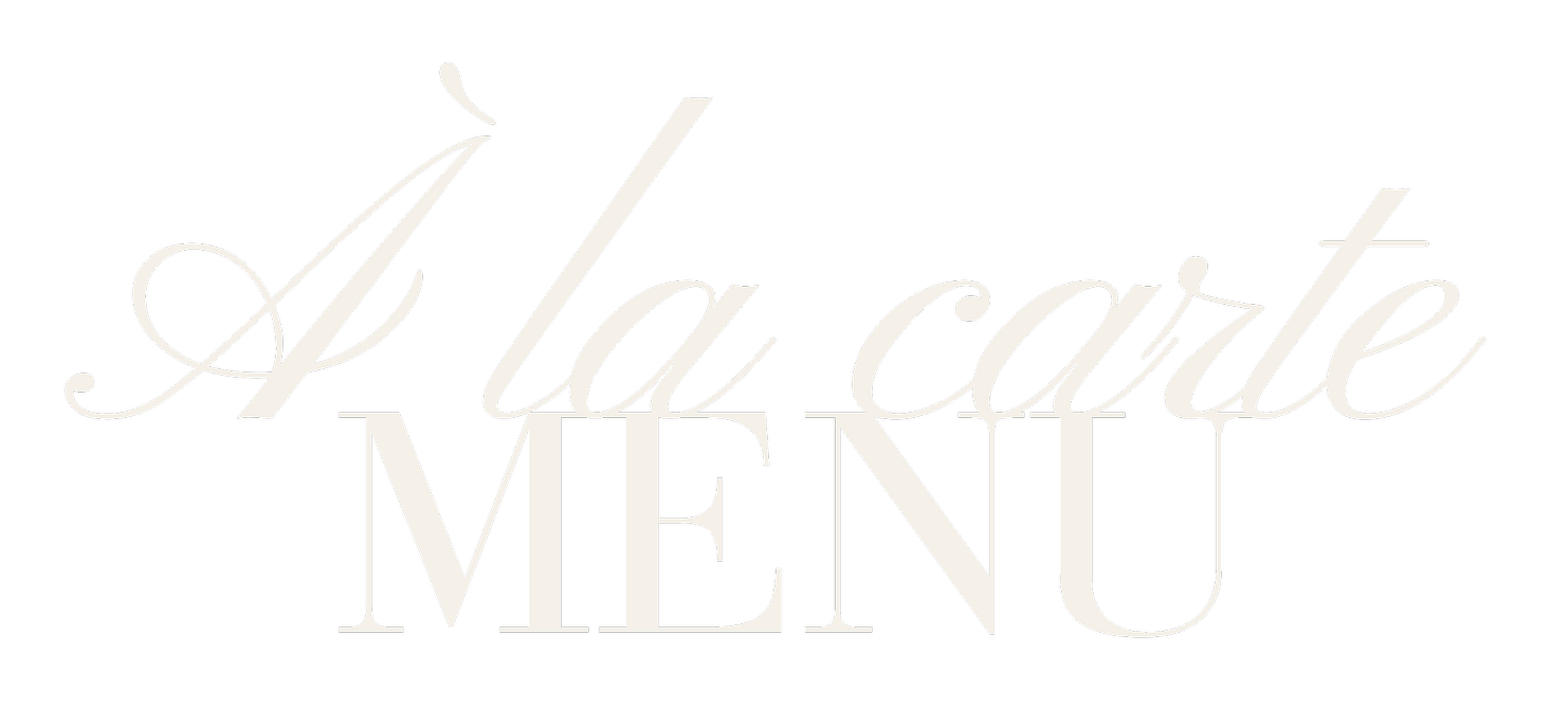 À la carte MENU