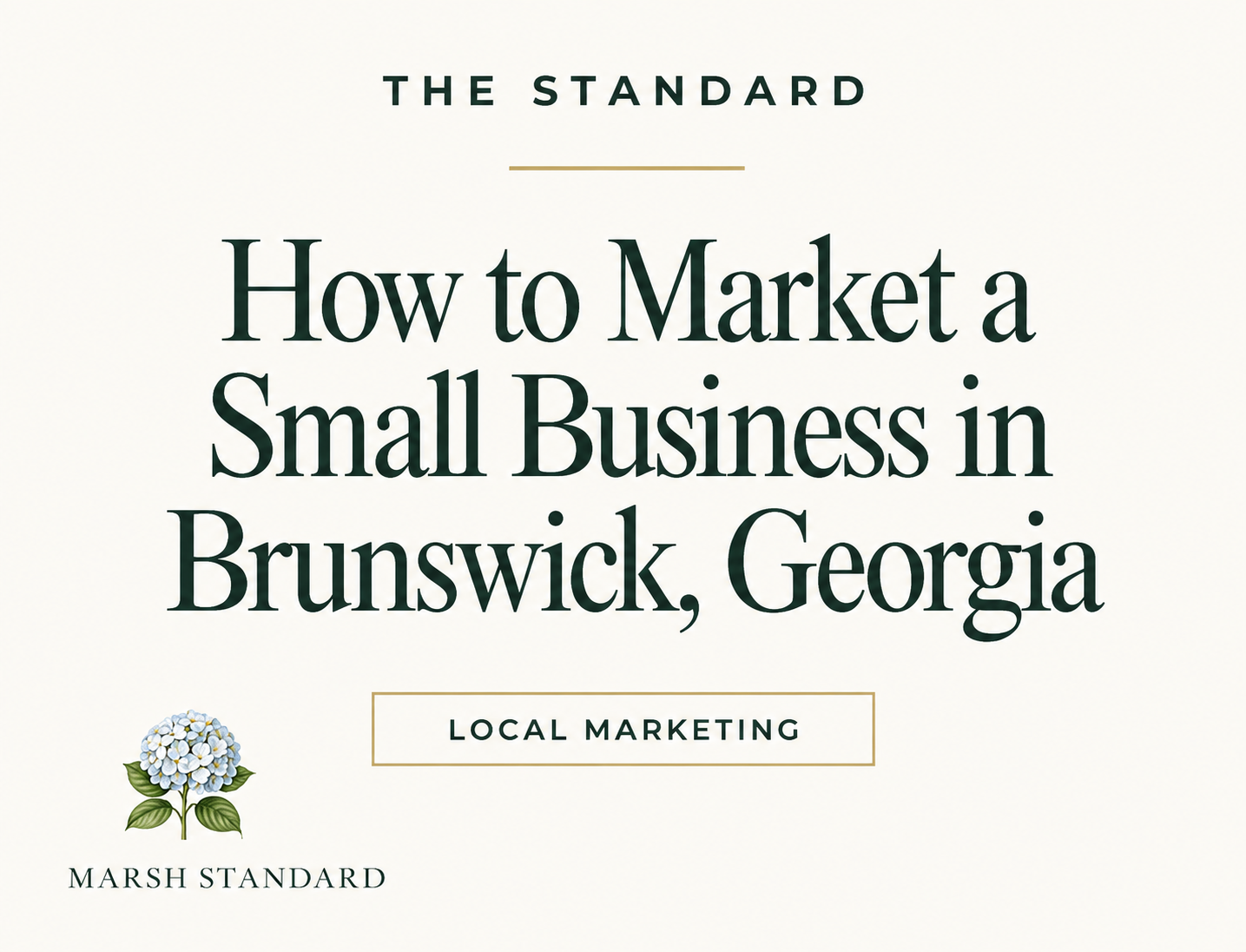 How to Market a Small Business in Brunswick, Georgia