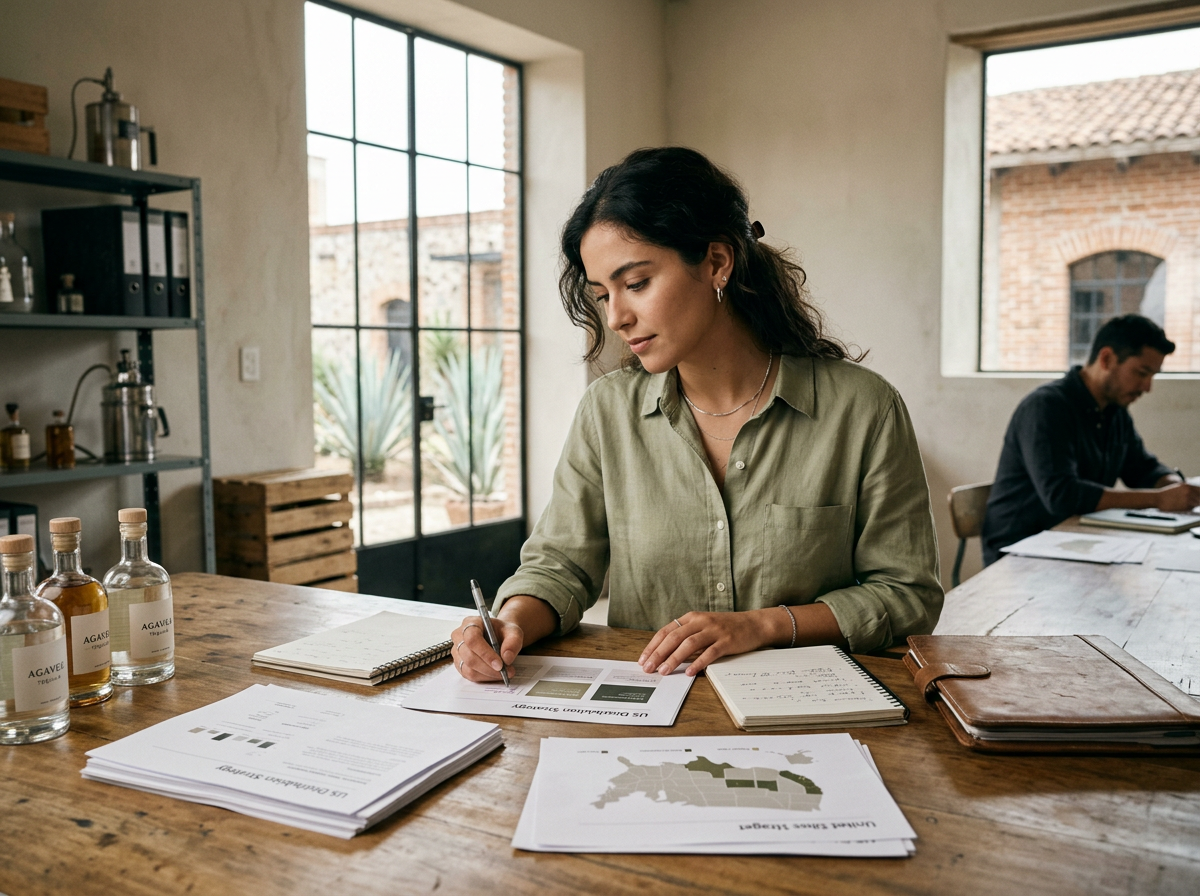 Female works on international expansion plans