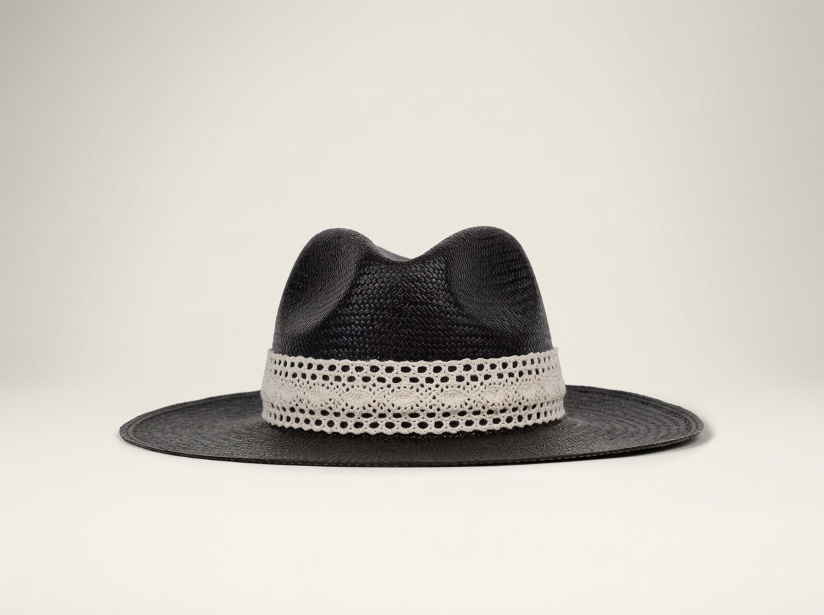 Habana Black Lace - Classic Panama Hat
