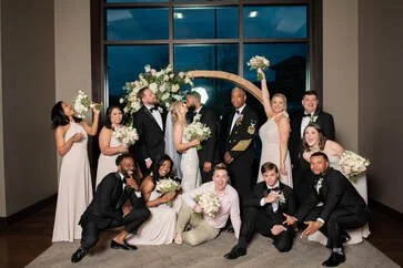 Wedding party | wedding arch | The Venue at Lenoir City