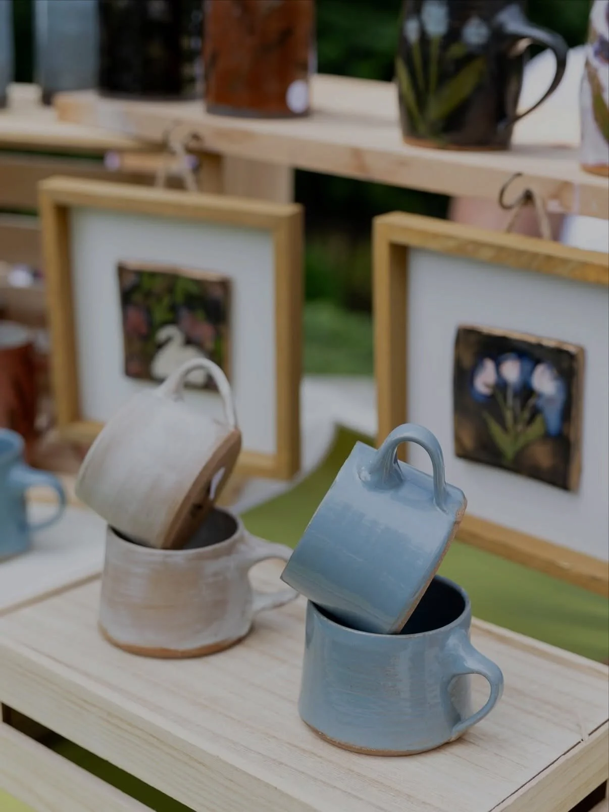 A little pottery dump from markets past 🫶🏾✨

Some pieces found new homes, some made new friends, and some just looked cute for the camera.

If you&rsquo;ve been meaning to stop by, this is your sign, our LAST market of the summer is this Saturday @