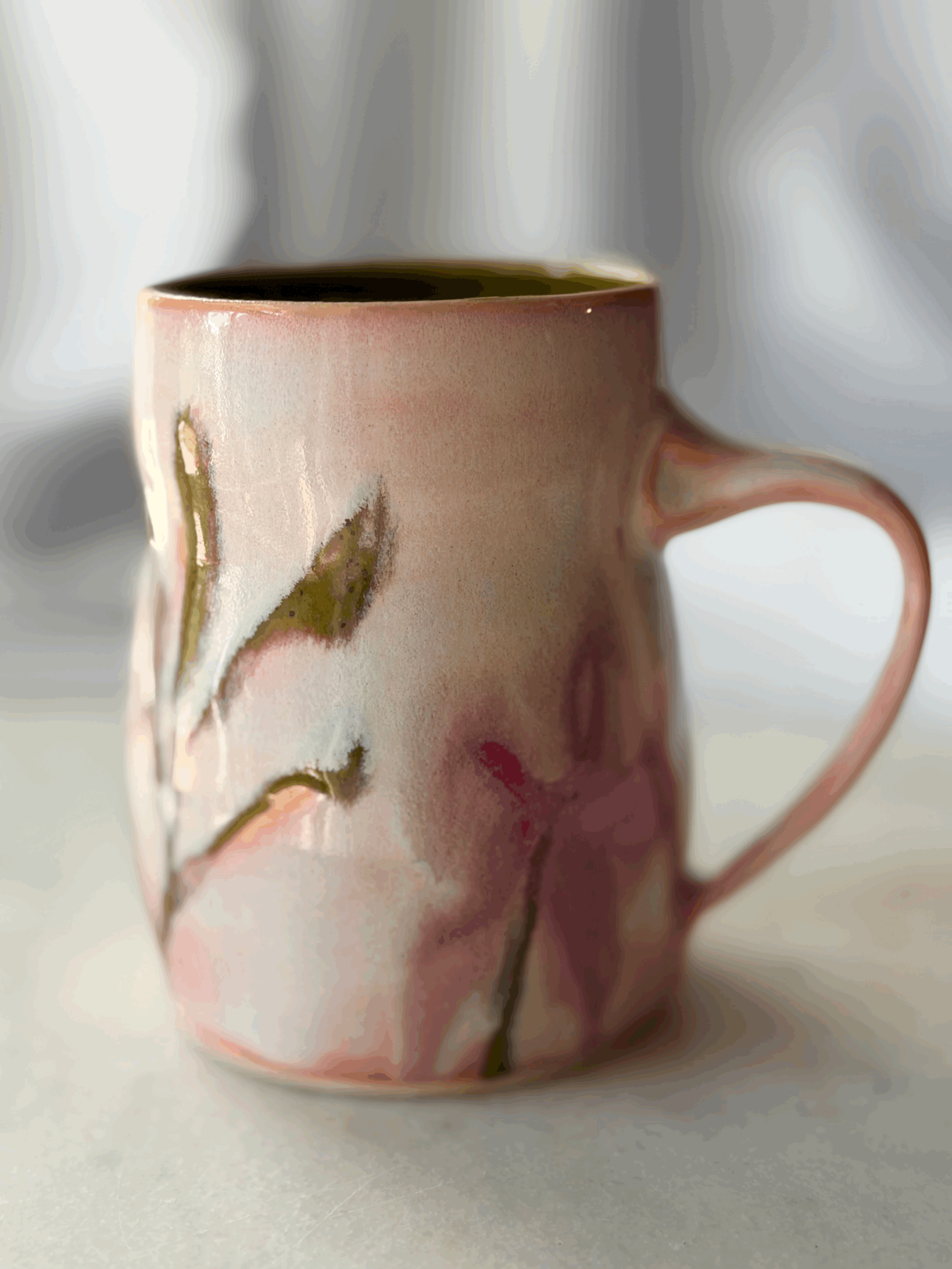 Eden Floral Mug - Coral Pink