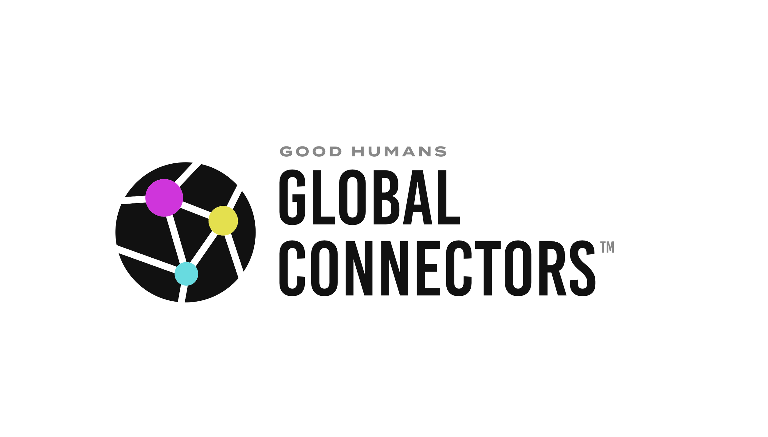 Good Humans Global Connectors logo with colorful connected-node globe icon
