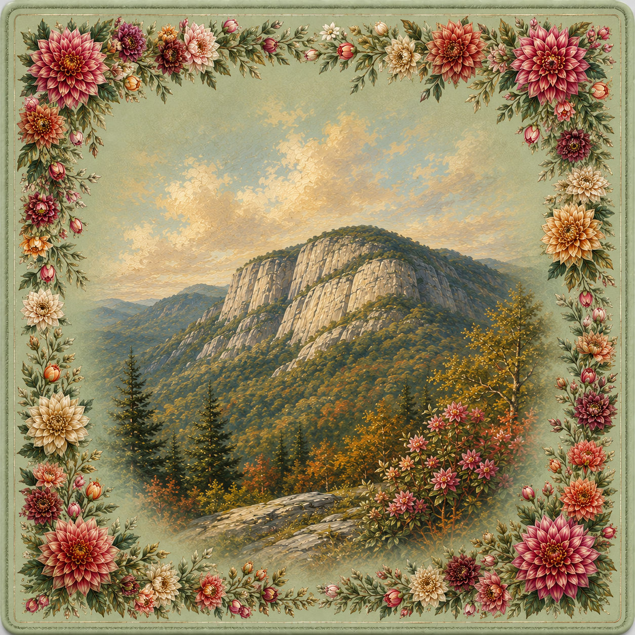 Whiteside Mountain Mat  ***SHIPS FOR FREE IN THE CONTINENTAL USA***