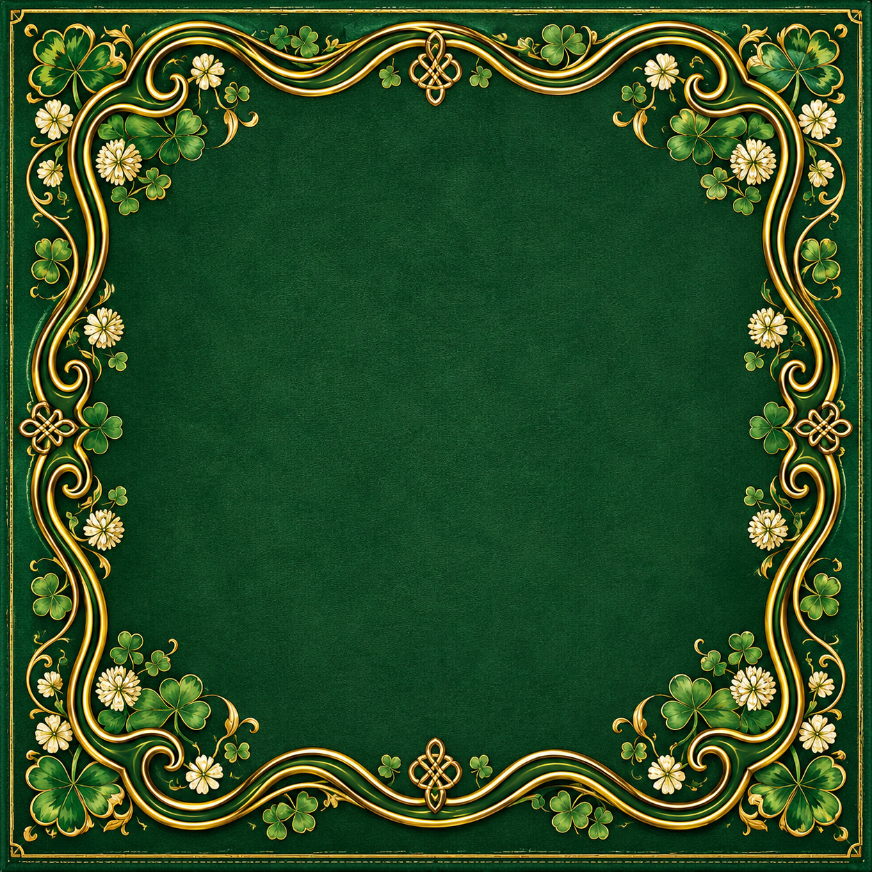 Celtic Knot Shamrock Mat  *** SHIPS FOR FREE INSIDE THE CONTINENTAL US***