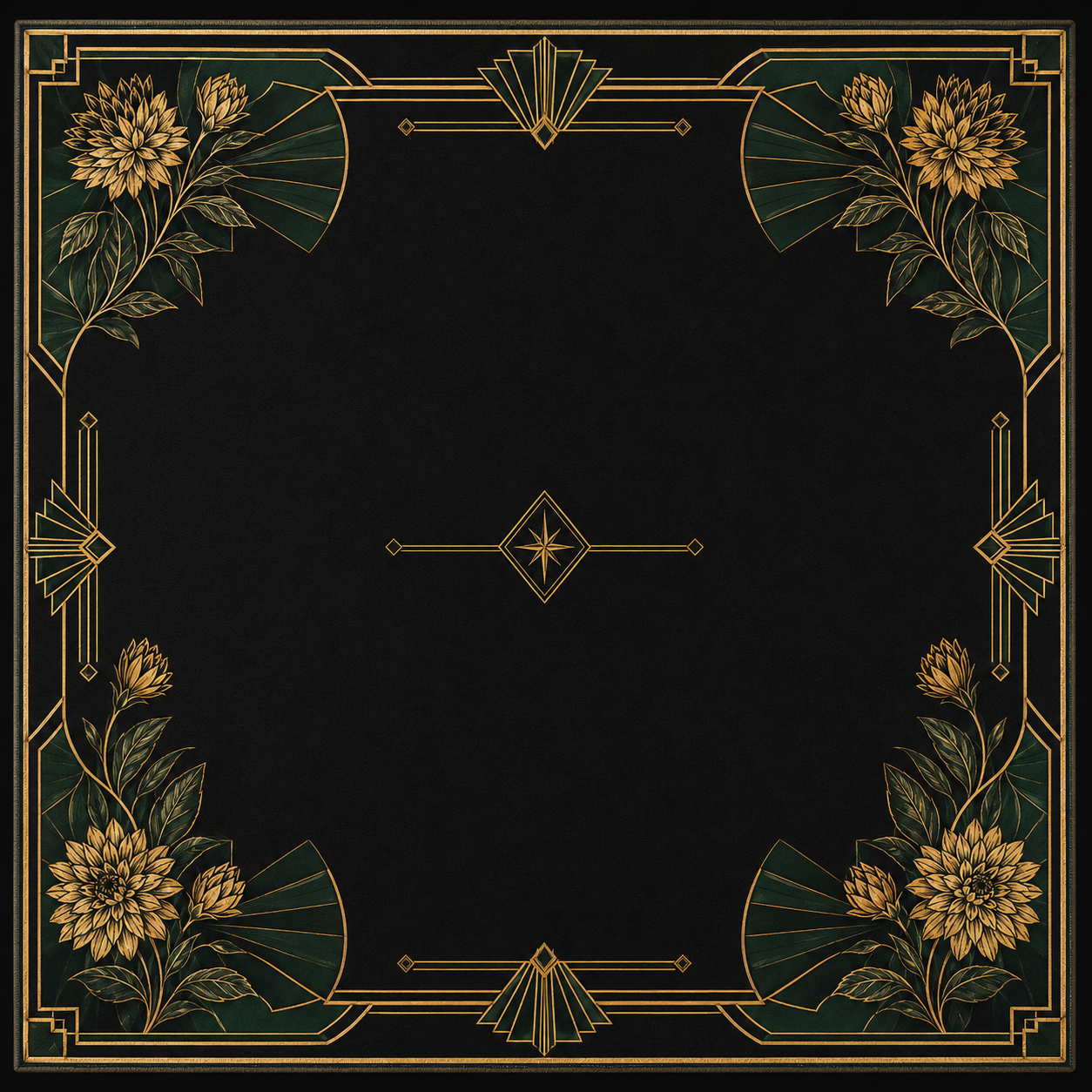 Gatsby Inspired Dahlia Mat ***FREE SHIPPING INSIDE THE LOWER 48***