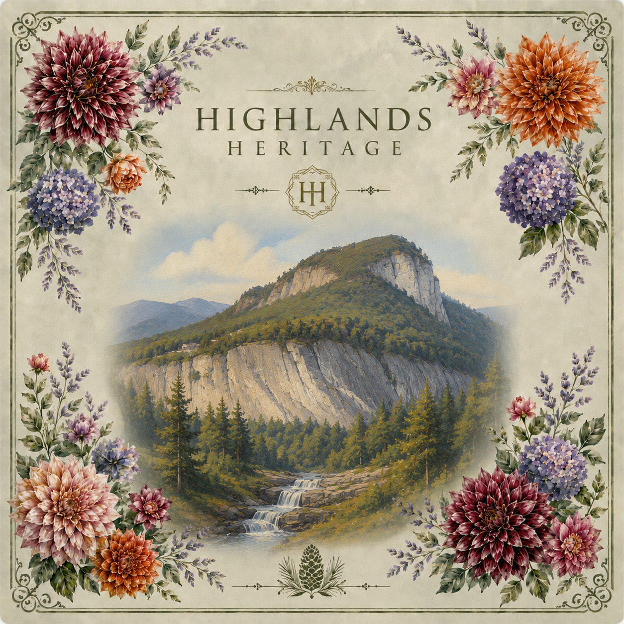 Whiteside Mountain Map  ***SHIPS FOR FREE IN THE CONTINENTAL USA***