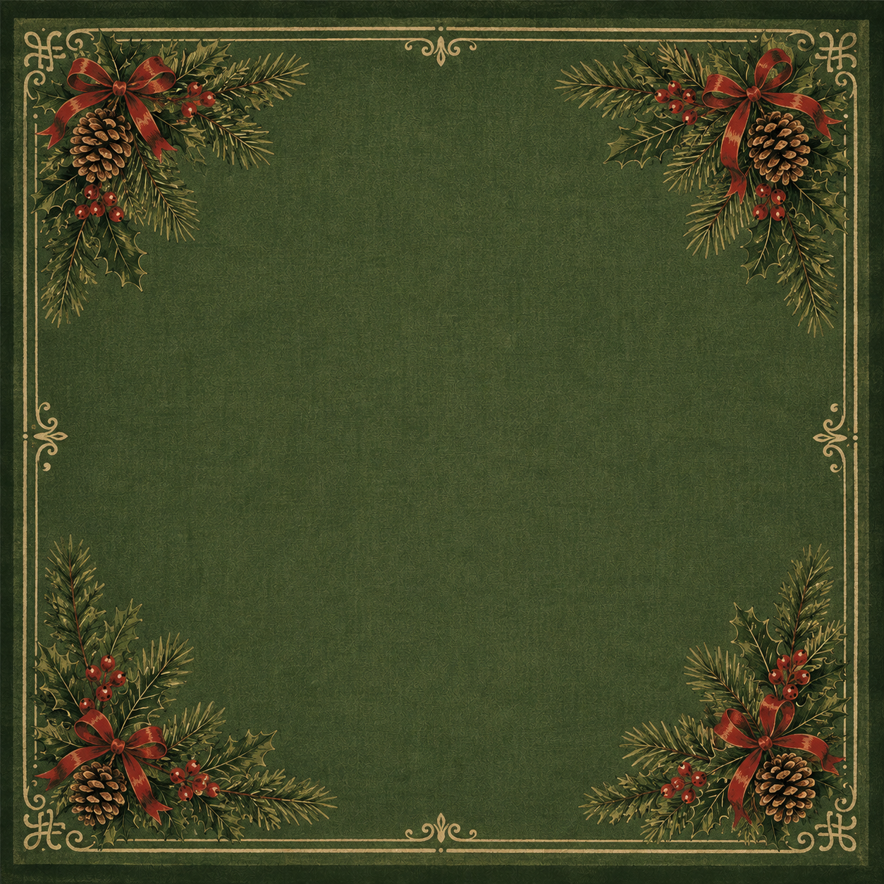 Elegant Green Evergreen Mat  ***FREE SHIPPING INSIDE THE LOWER 48***