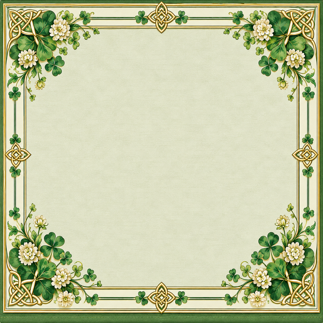Celtic Shamrock Light Mat  *** SHIPS FOR FREE INSIDE THE CONTINENTAL US***