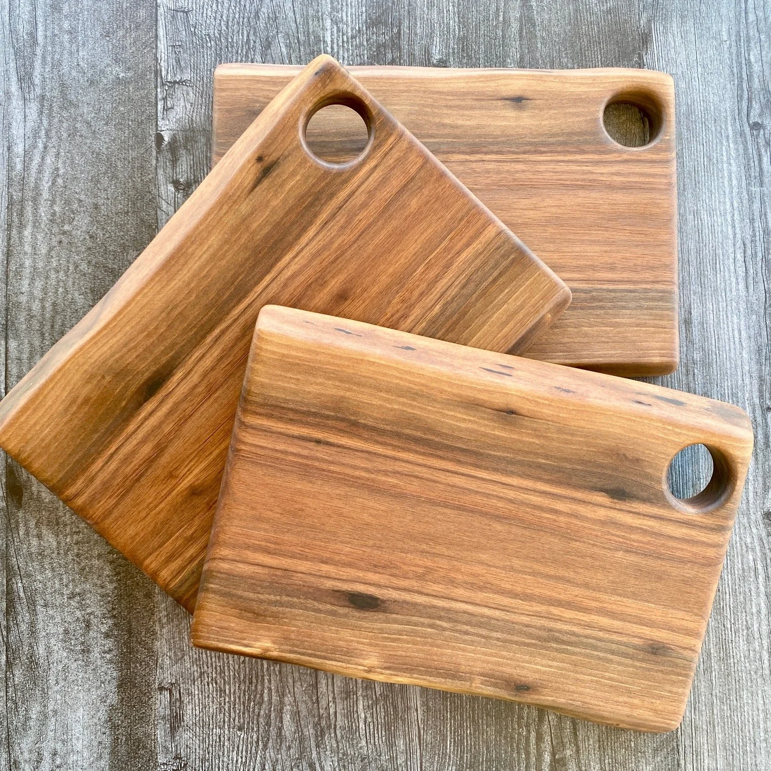 Live Edge Rustic Walnut Serving Board