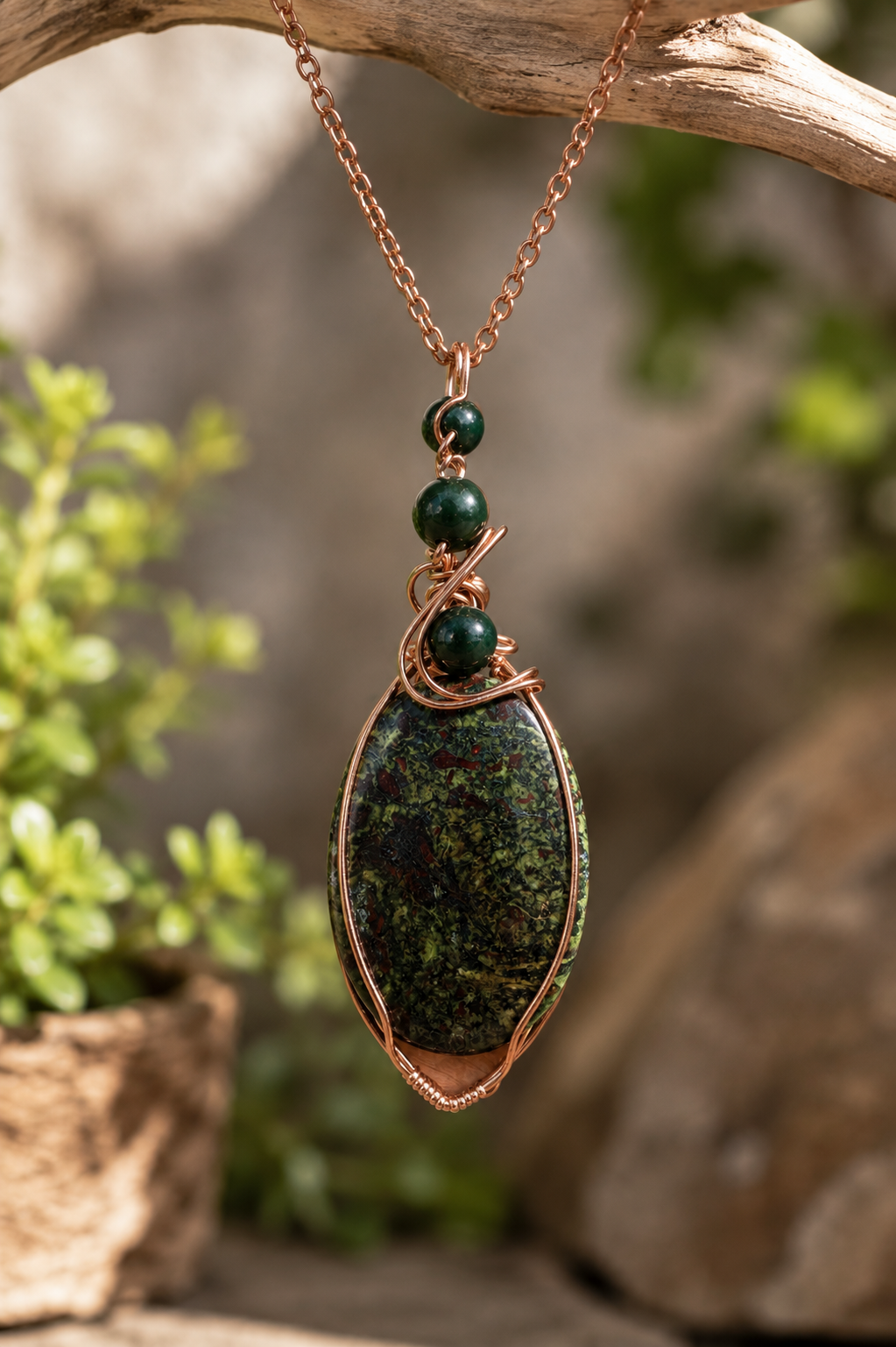 Dragon Blood Jasper Necklace