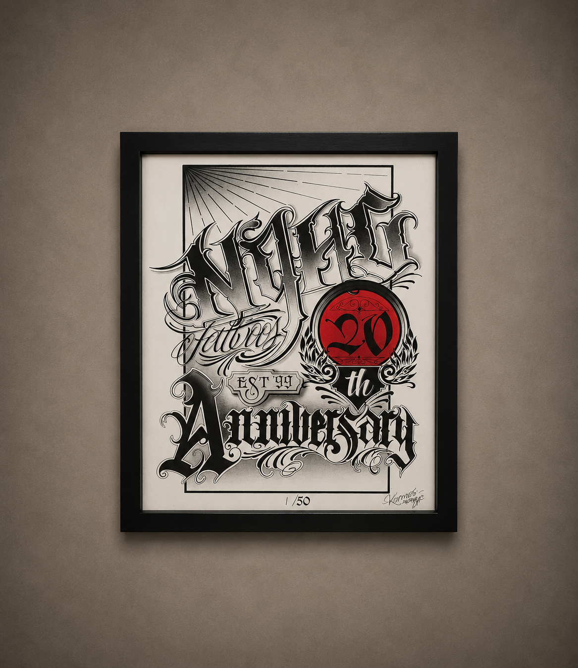 NYHC Tattoo 20th anniversary poster
mixed media - 2019