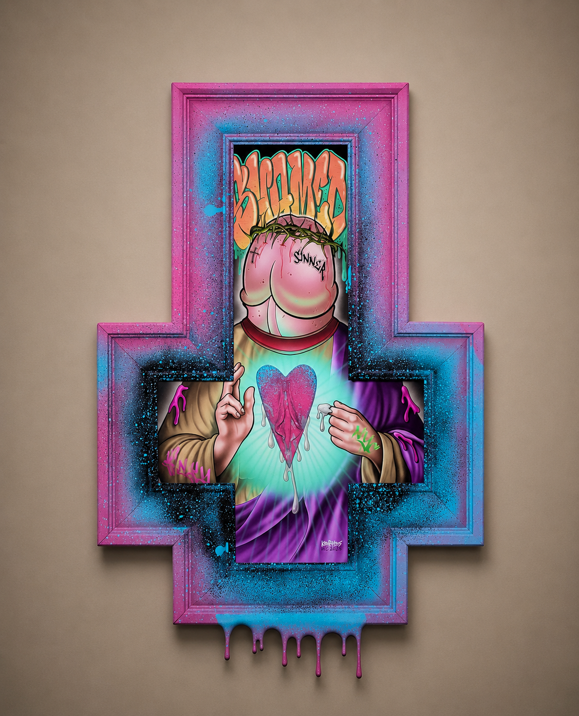 "the Shamed"
mixed media · 2025