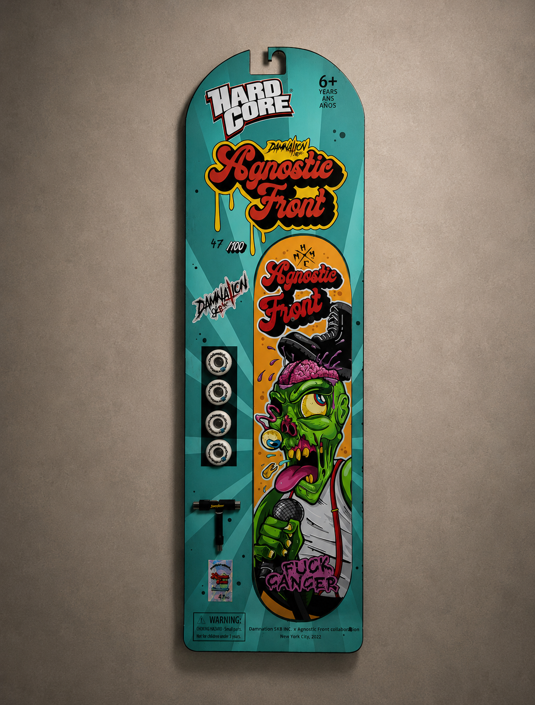 Agnostic Front
Skateboard & giant Tech Deck Display Design · 
Limited Edition of 100
2022
