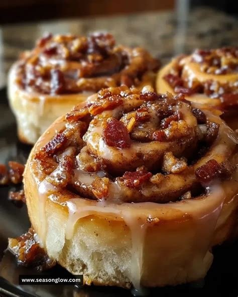 Bourbon Maple Bacon Cinnamon Rolls