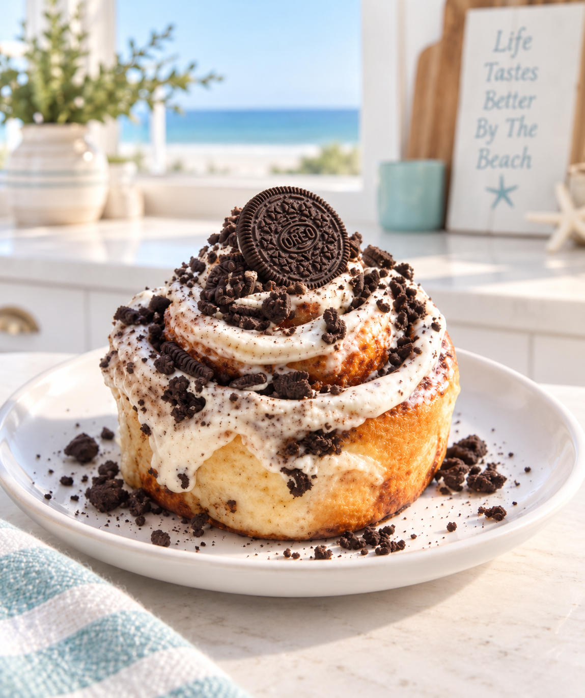 Cookies & Cream Roll with Oreo!