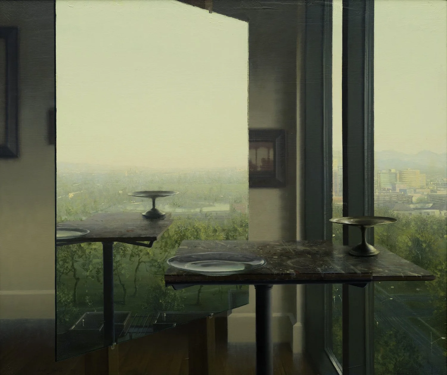 Still Life with View of the City