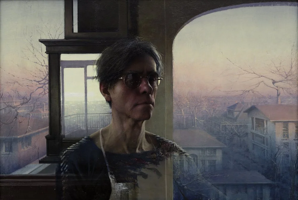 Daniel Sprick self portrait in Mt Vernon New York