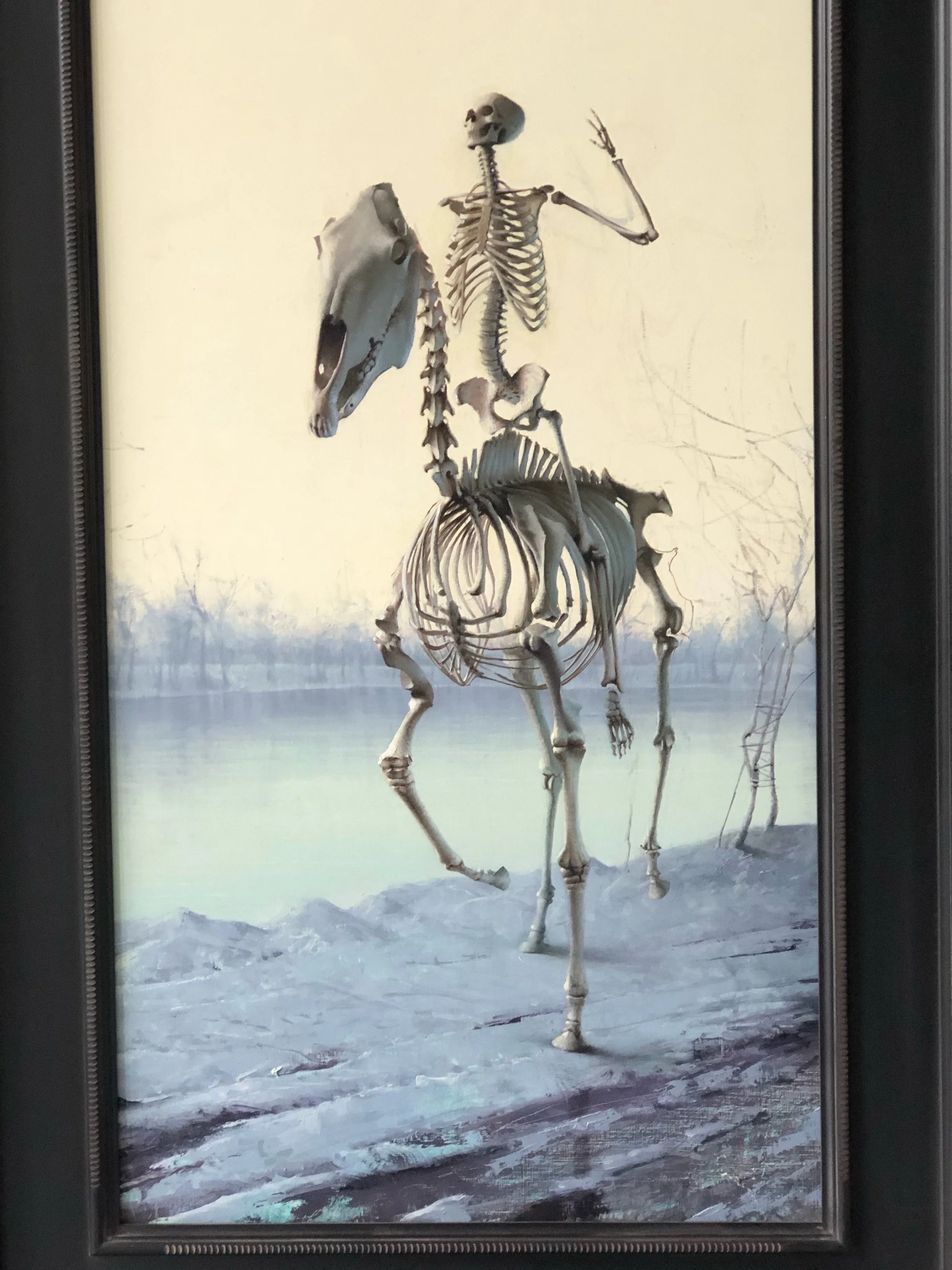 Horse and Rider in the Snow