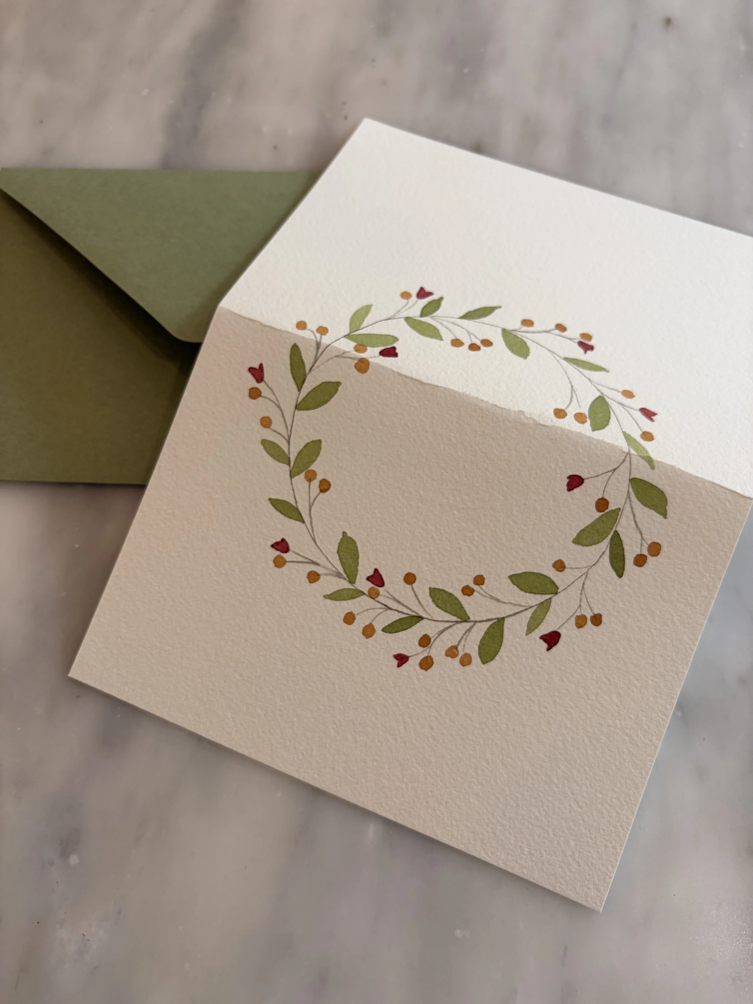 Winter Berries Greeting Card