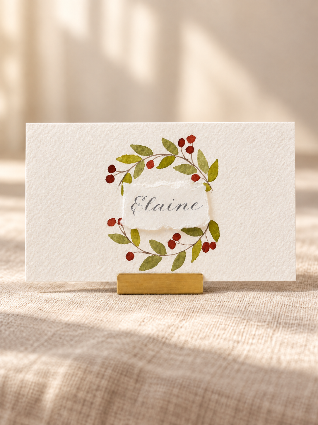 Holiday Berries Place Card