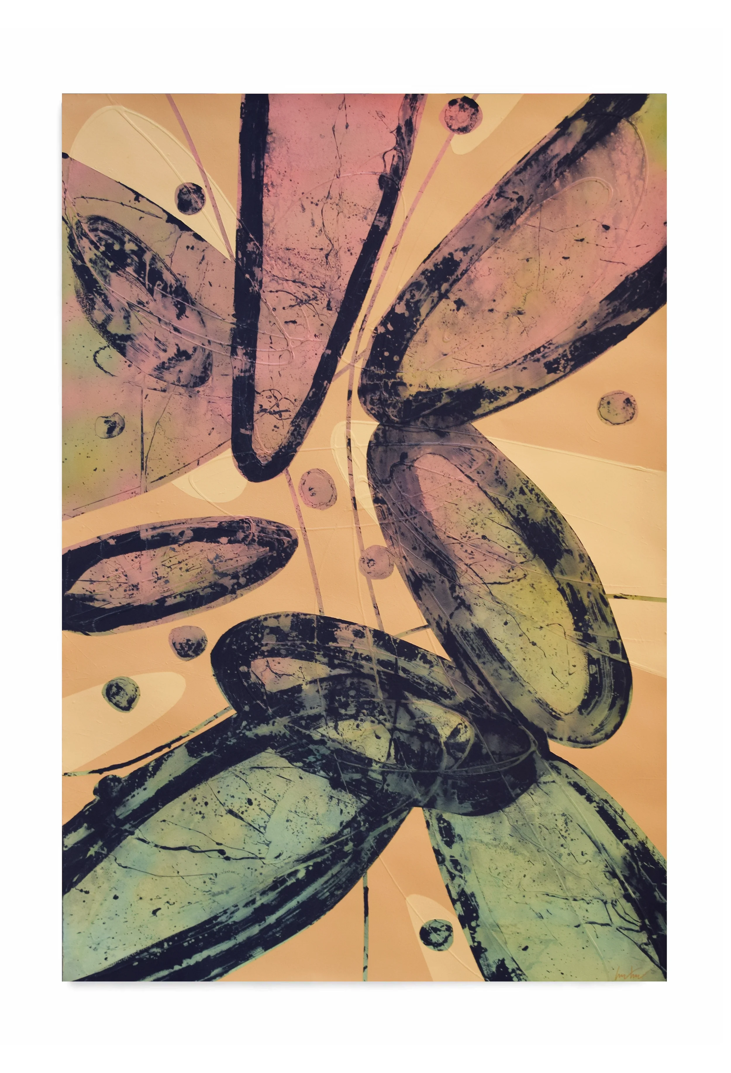 Openings I, 2026, Synaesthesia series, Mixed media on canvas, 120 × 80 cm